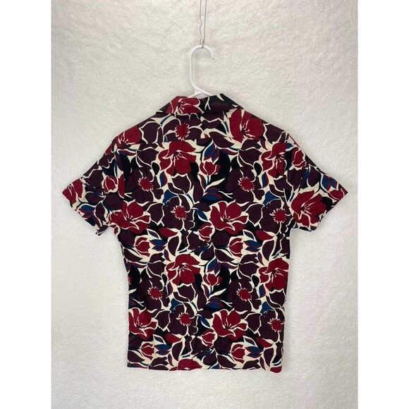 Express Leaf Print Shirt Men’s Size XS Rayon Hawaiian Short Sleeve Button Up NWT - Picture 7 of 7